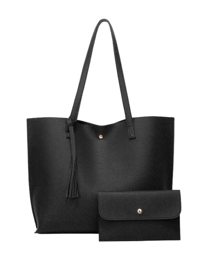SHOPIQAT Tassel Zip Large Capacity Shoulder Tote Bag - Premium from shopiqat - Just $7.950! Shop now at shopiqat